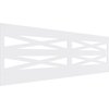 Ekena Millwork 32"H x 94 1/2"W Farmhouse Fence PVC Wainscot Paneling Kit WPK32X94FHF